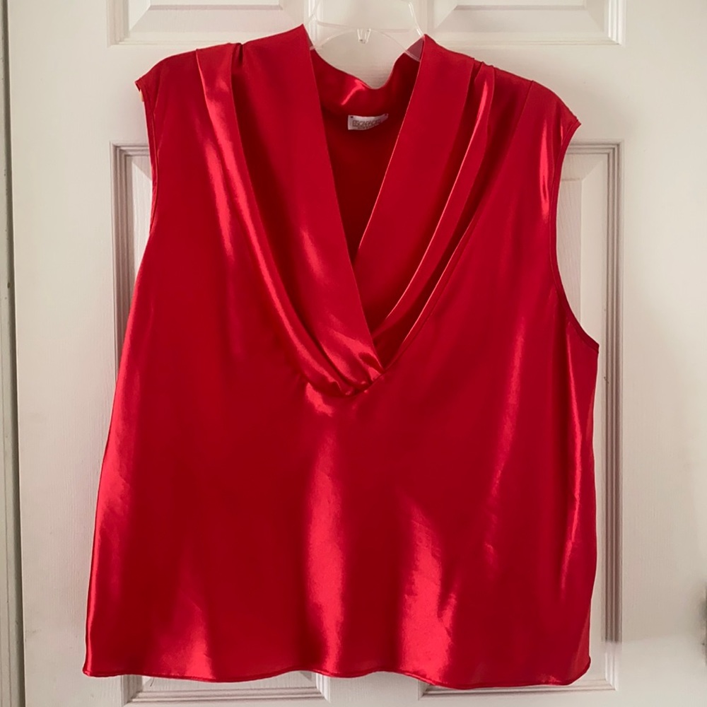 Beautiful Silky Red Blouse